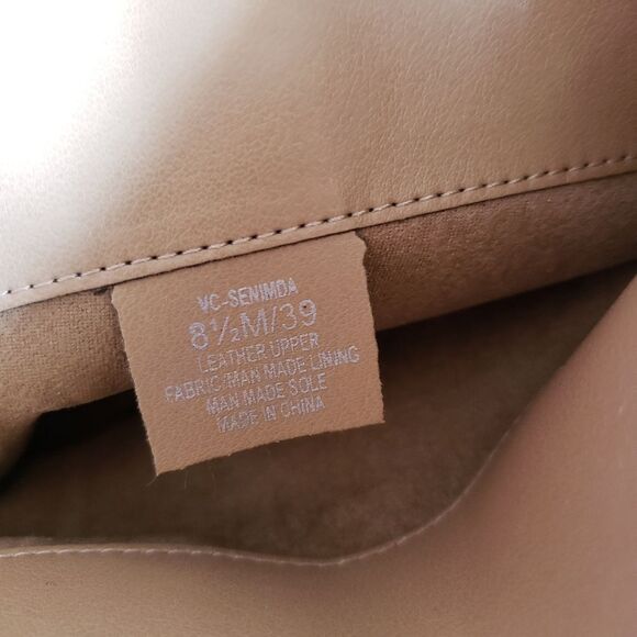 Vince Camuto Leather Senimda Pointy Toe Snake Print Heeled Boots Size 8 1/2M - Picture 16 of 16